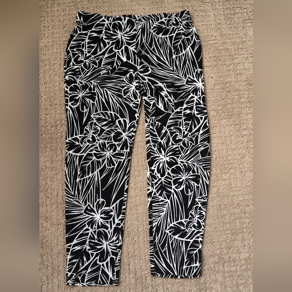 Clara Sunwoo Black/White Patterned Pants